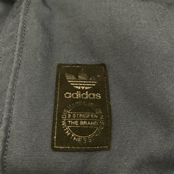 Adidas blue cotton coat parka M size - Picture 5 of 10